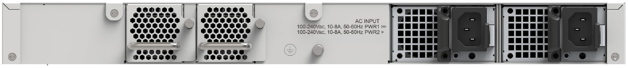 FortiSwitch T1024E-FPOE Rear