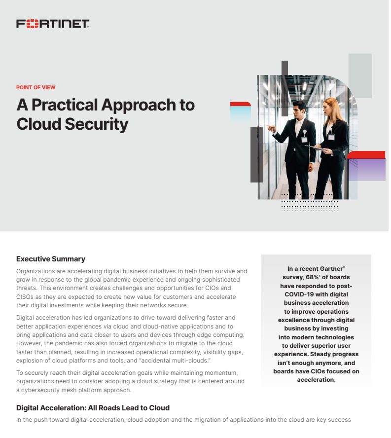 Securing Digital Acceleration through the Cloud Report cover